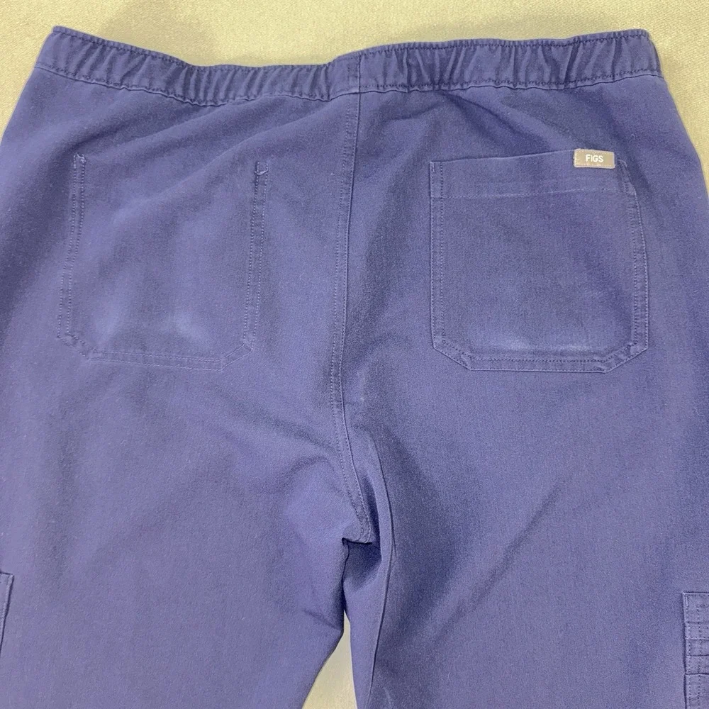Men's FIGS Cairo Cargo Healthcare Nurse Scrub Pants Blue Size L